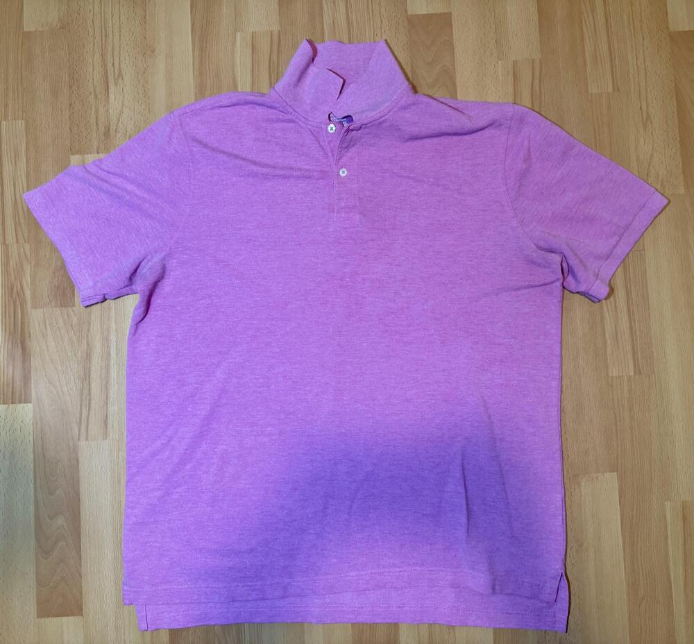Merona Polo Shirt Mens Extra Large Purple Heather Ultimate Polo Classic Fit